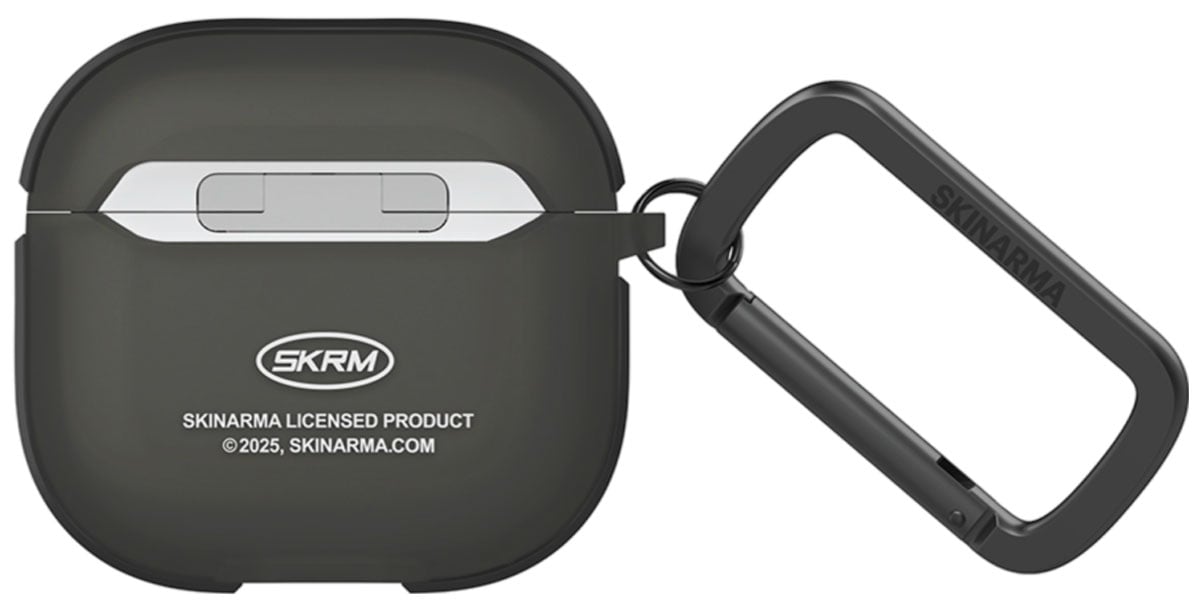 Etui Skinarma Kinzoku do AirPods 4. generacji Smoke - Widok ogólny