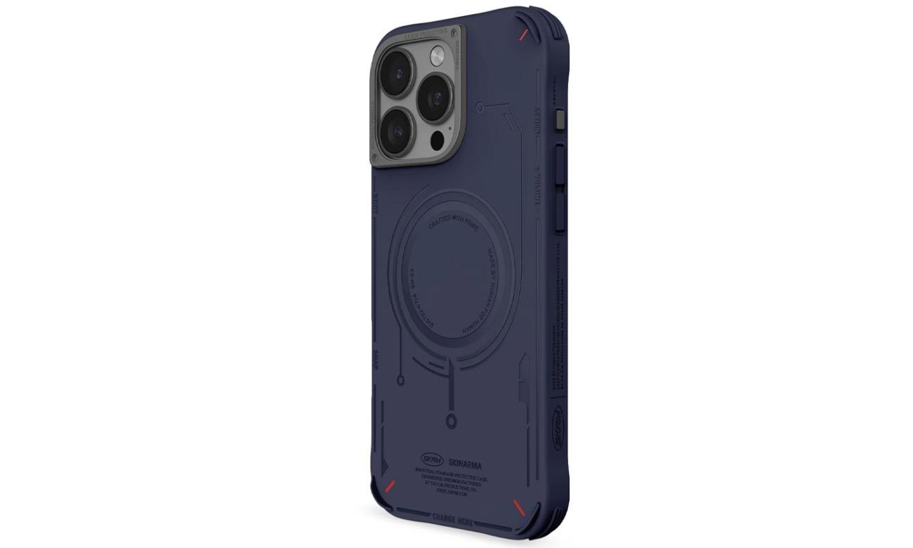 Etui Skinarma Mecha do iPhone 16 Pro 6.3 Magnetic Charging navy