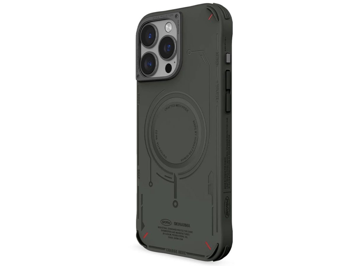 Etui Skinarma Mecha do iPhone 16 Pro 6.3 Magnetic Charging olive
