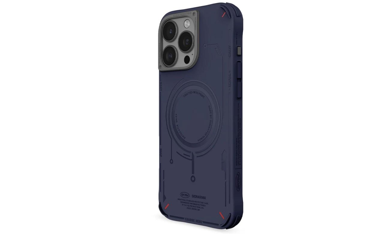 Etui Skinarma Mecha do iPhone 16 Pro Max 6.9 Magnetic Charging navy