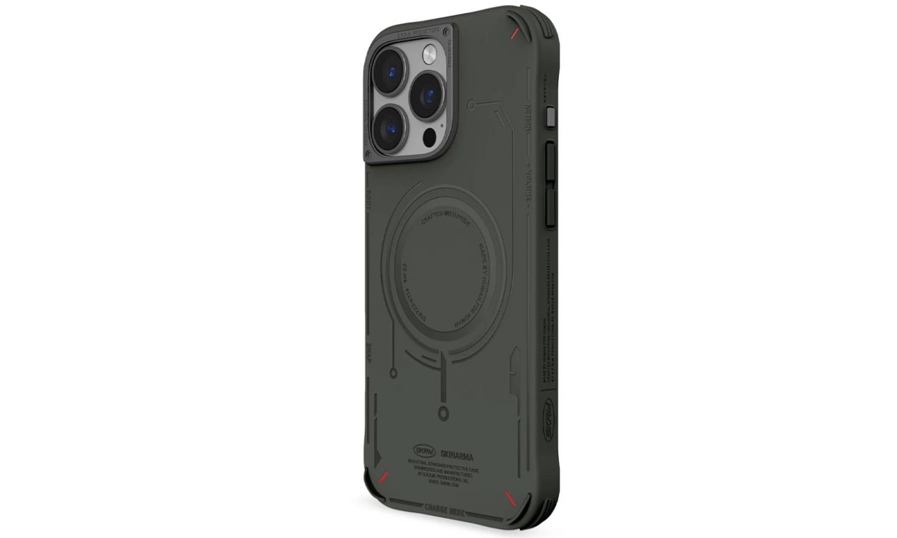 Etui Skinarma Mecha do iPhone 16 Pro Max 6.9 Magnetic Charging olive