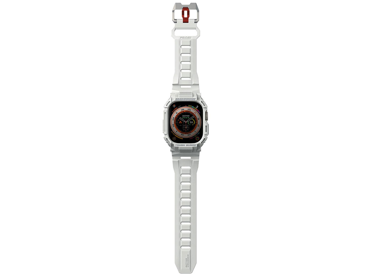 Pasek Skinrma Mecha 2in1 Apple Watch 49mm light grey