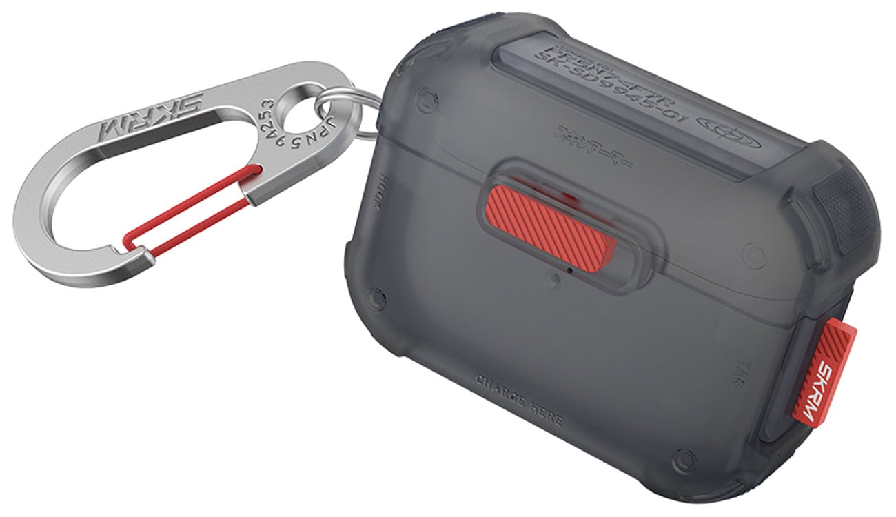 Etui Skinarma Mecha do AirPods Pro 2 Smoke - Widok ogólny