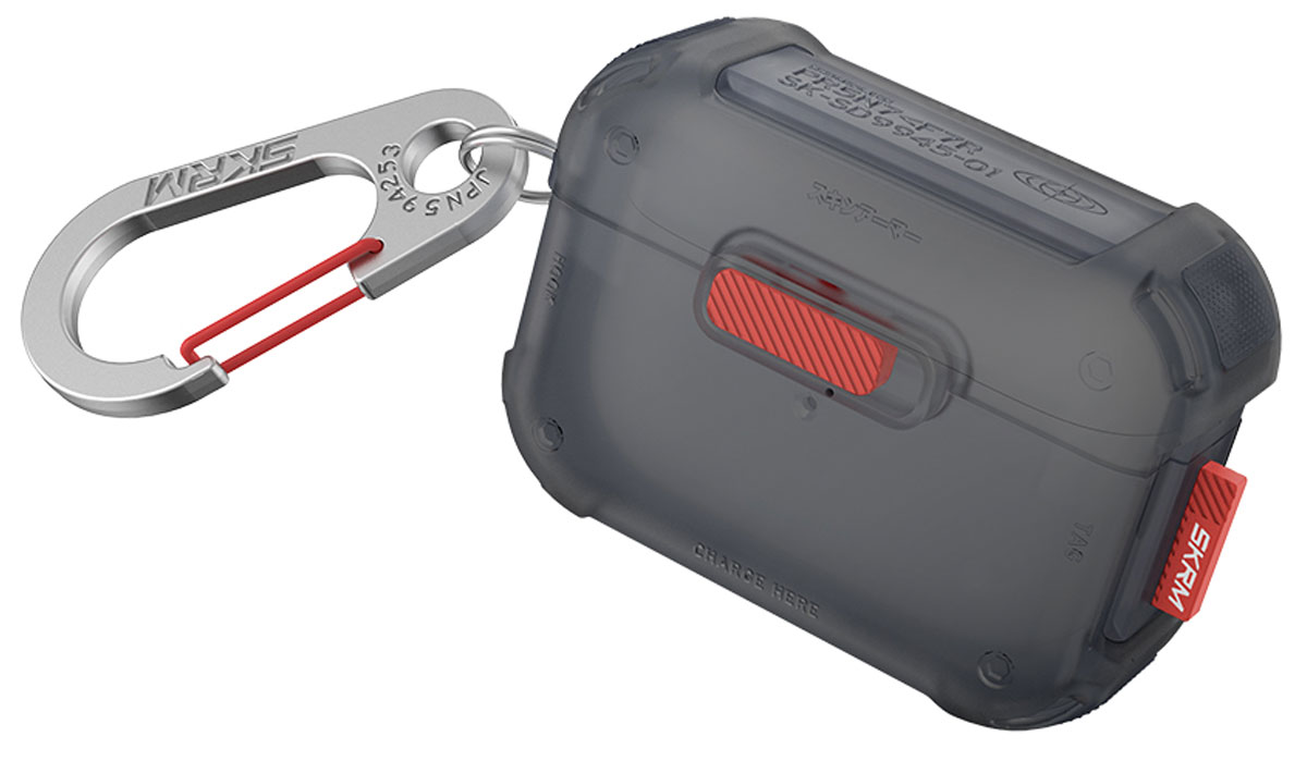 Etui Skinarma Mecha do AirPods Pro 2 Smoke - Widok ogólny
