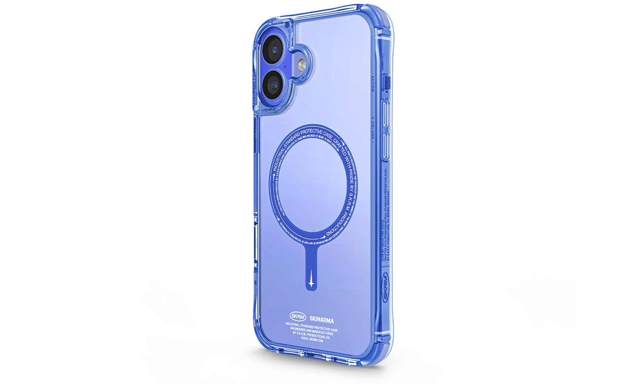Etui Skinarma Saido do iPhone 16 6.1 Magnetic Charging blue