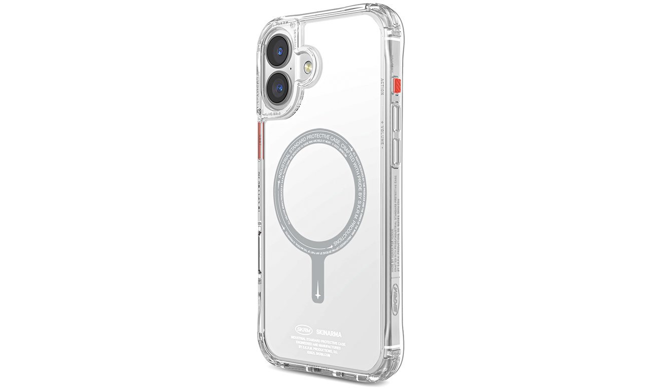 Etui Skinarma Saido do iPhone 16 Plus 6.7 Magnetic Charging clear