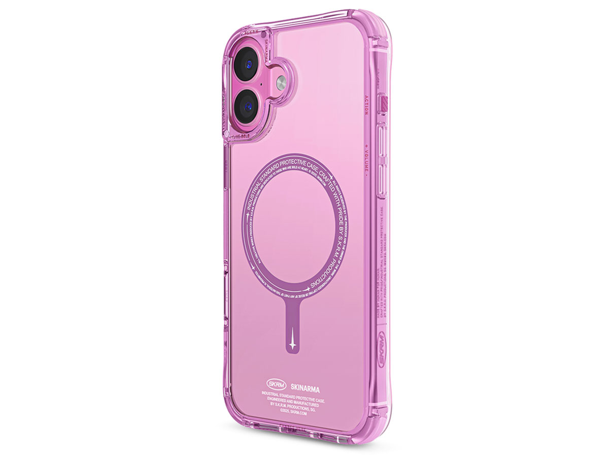 Etui Skinarma Saido do iPhone 16 Plus 6.7 Magnetic Charging pink