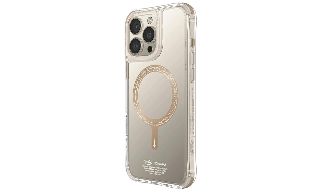 Etui Skinarma Saido do iPhone 16 Pro Max 6.9 Magnetic Charging champagne