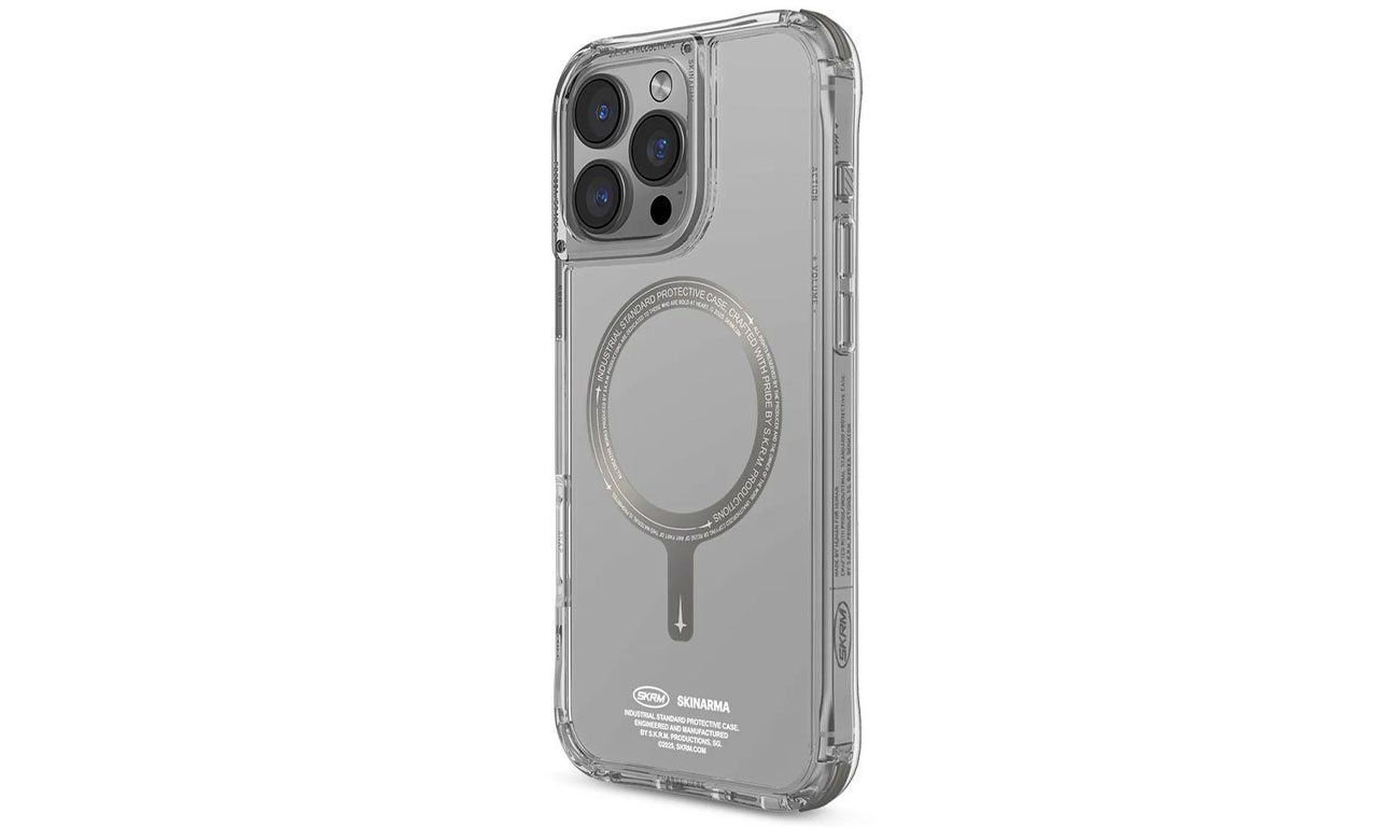 Etui Skinarma Saido do iPhone 16 Pro 6.3 Magnetic Charging titanium