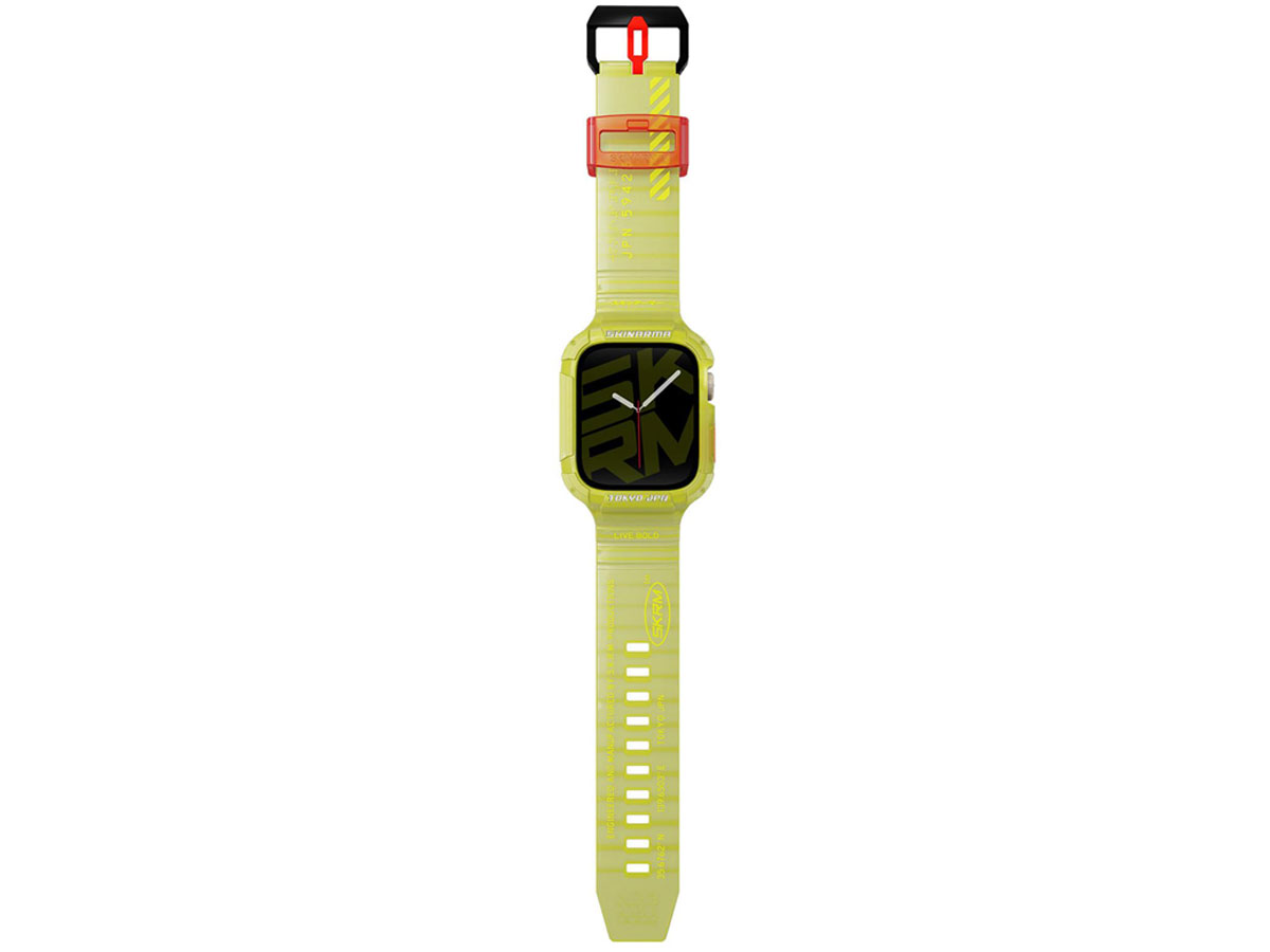 Pasek Skinarma Saido 2in1 Apple Watch 45/44mm yellow neon