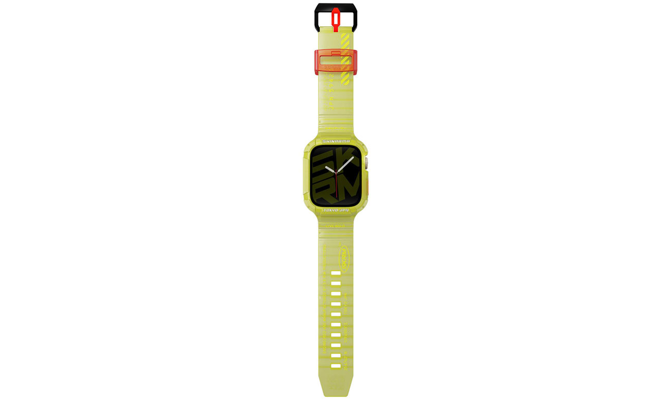 Pasek Skinarma Saido 2in1 Apple Watch 45/44mm yellow neon