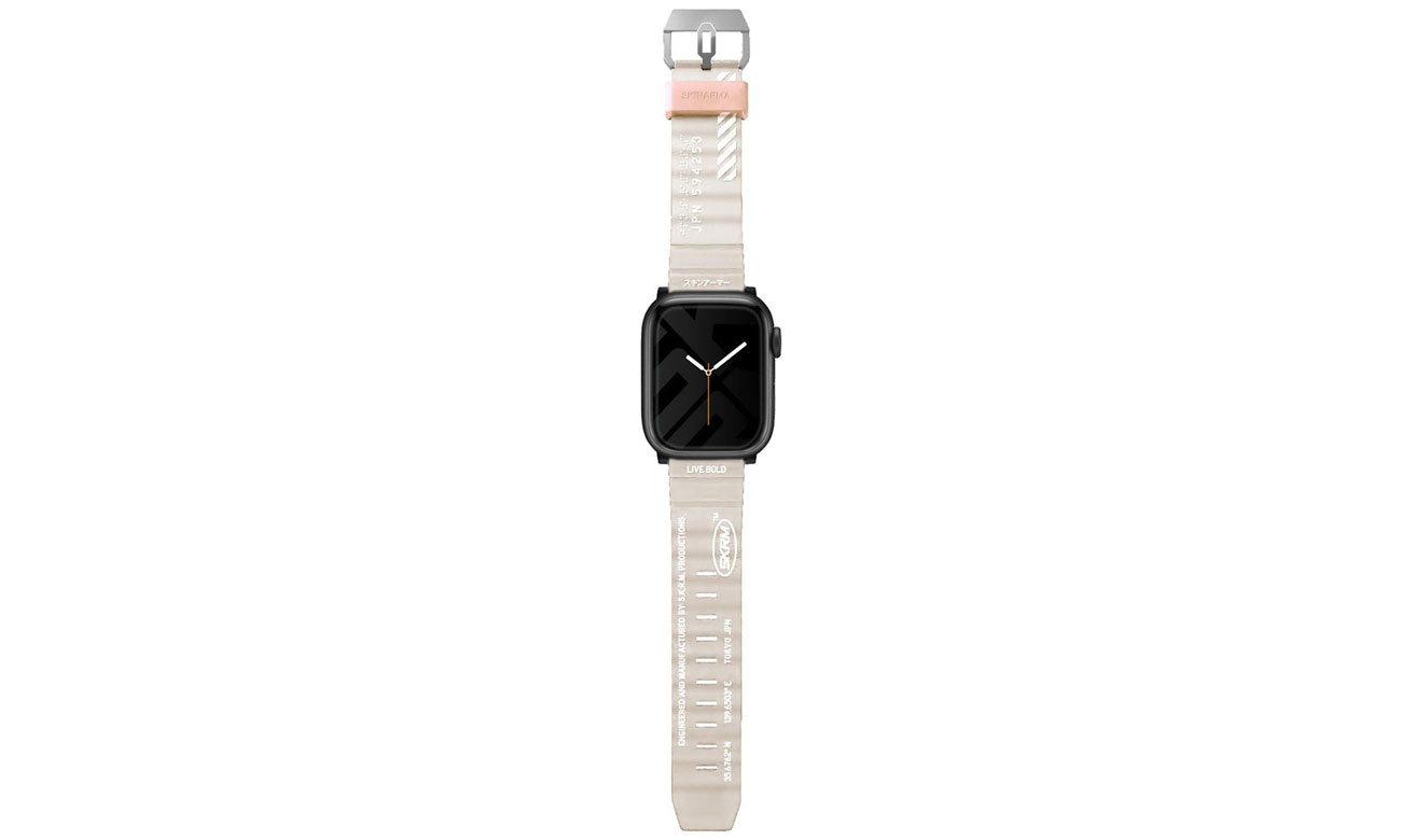 Pasek Skinarma Shokku Apple Watch 45/44/42mm beige