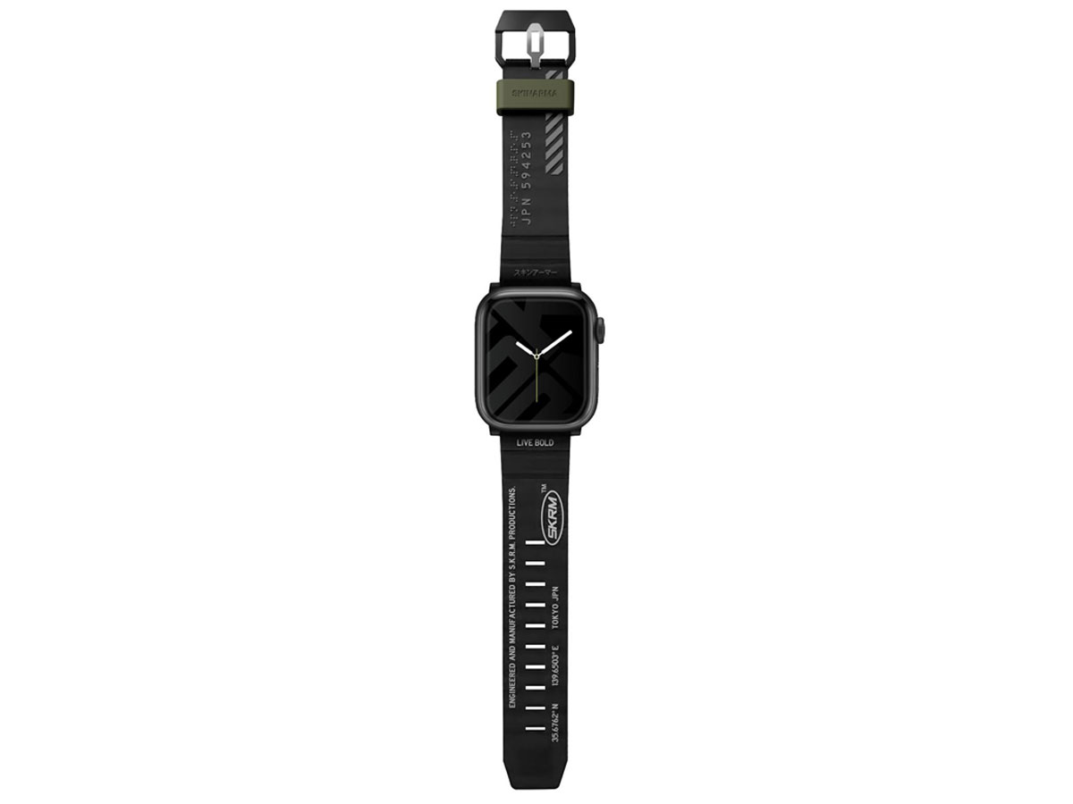 Pasek Skinarma Shokku Apple Watch 45/44/42mm black