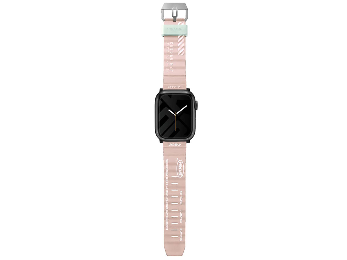 Pasek Skinarma Shokku Apple Watch 45/44/42mm light pink