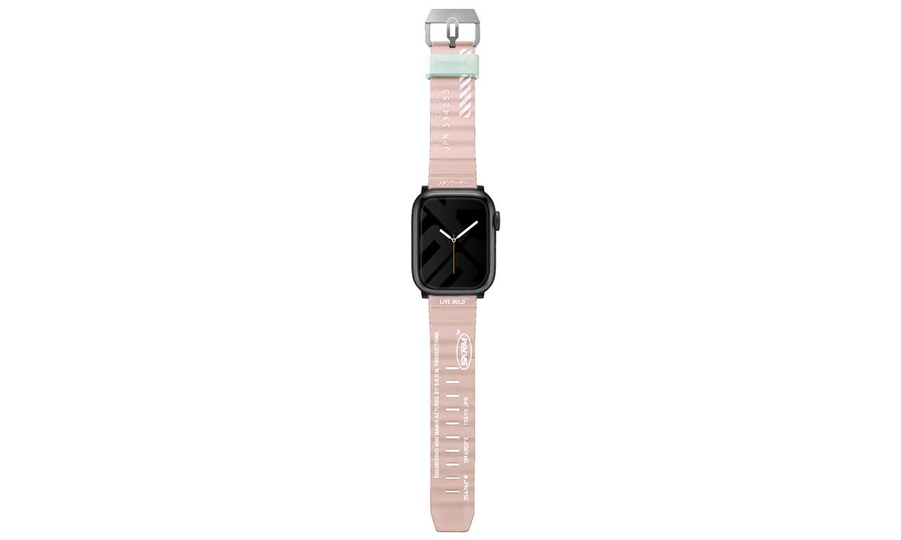 Pasek Skinarma Shokku Apple Watch 45/44/42mm light pink