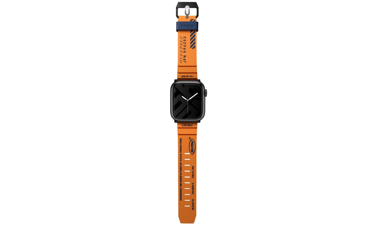 Pasek Skinarma Shokku Apple Watch 45/44/42mm orange