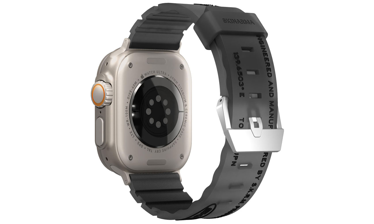 Pasek Skinarma Shokku Apple Watch 49/45/44mm smoke
