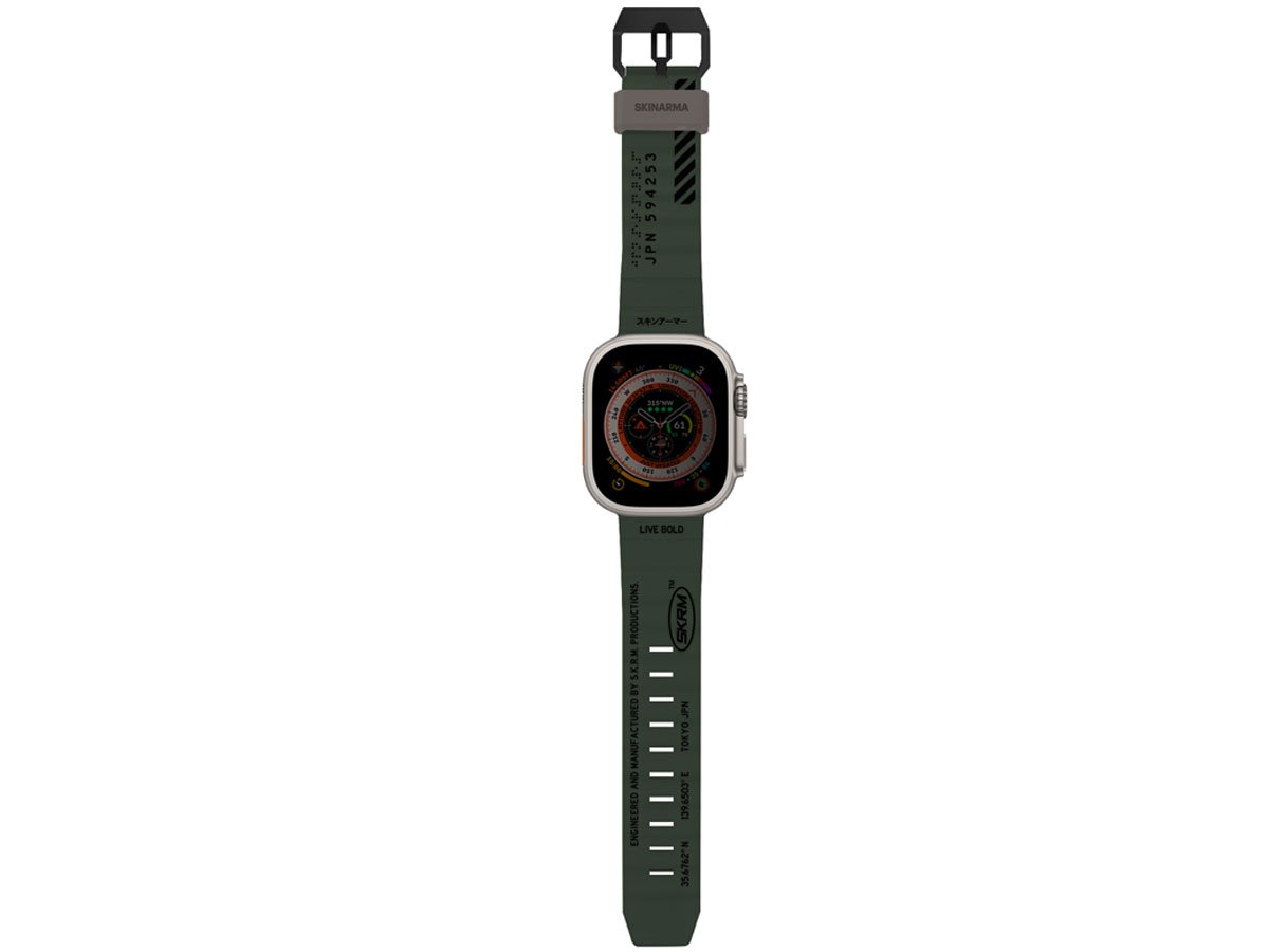 Pasek Skinarma Shokku Apple Watch 49/45/44mm dark olive