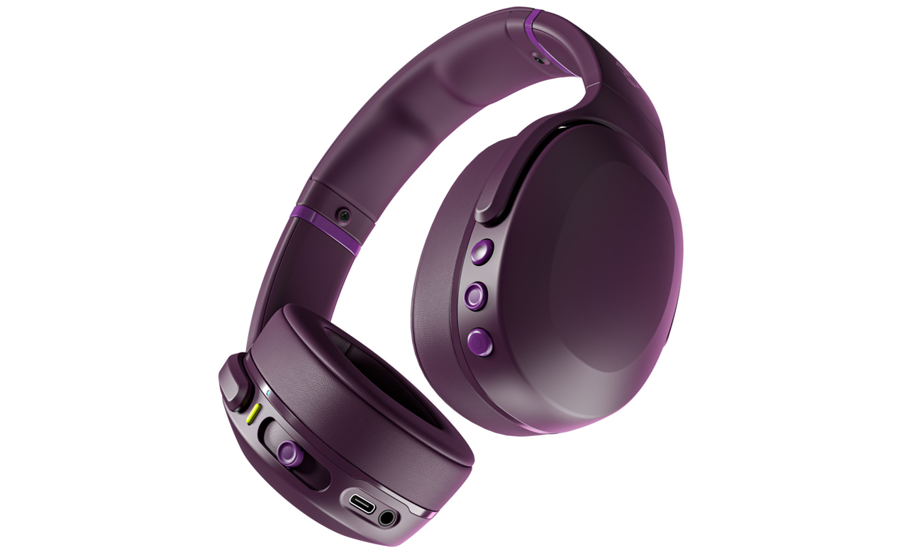 Słuchawki bezprzewodowe Skullcandy Crusher Evo Midnight Plum - Widok od przodu pod kątem