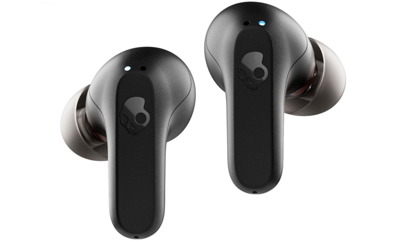 Słuchawki bezprzewodowe Skullcandy Rail Czarne - Widok lewej i prawej słuchawki