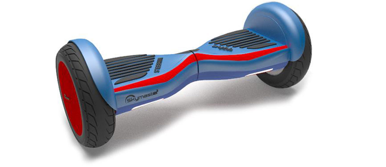 Deskorolka elektryczna SKYMASTER Wheels 11 Dual niebiesko-czerwona