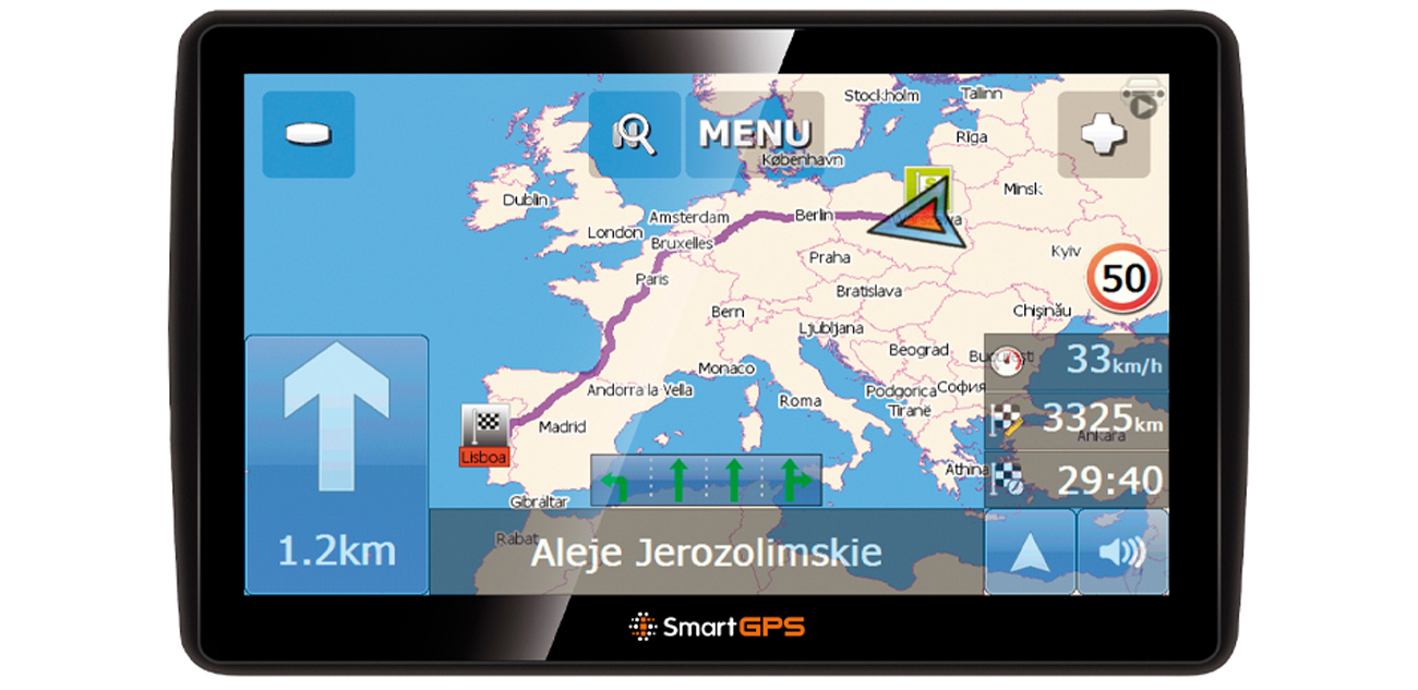 Nawigacja GPS SmartGPS SG775 Europa Truck