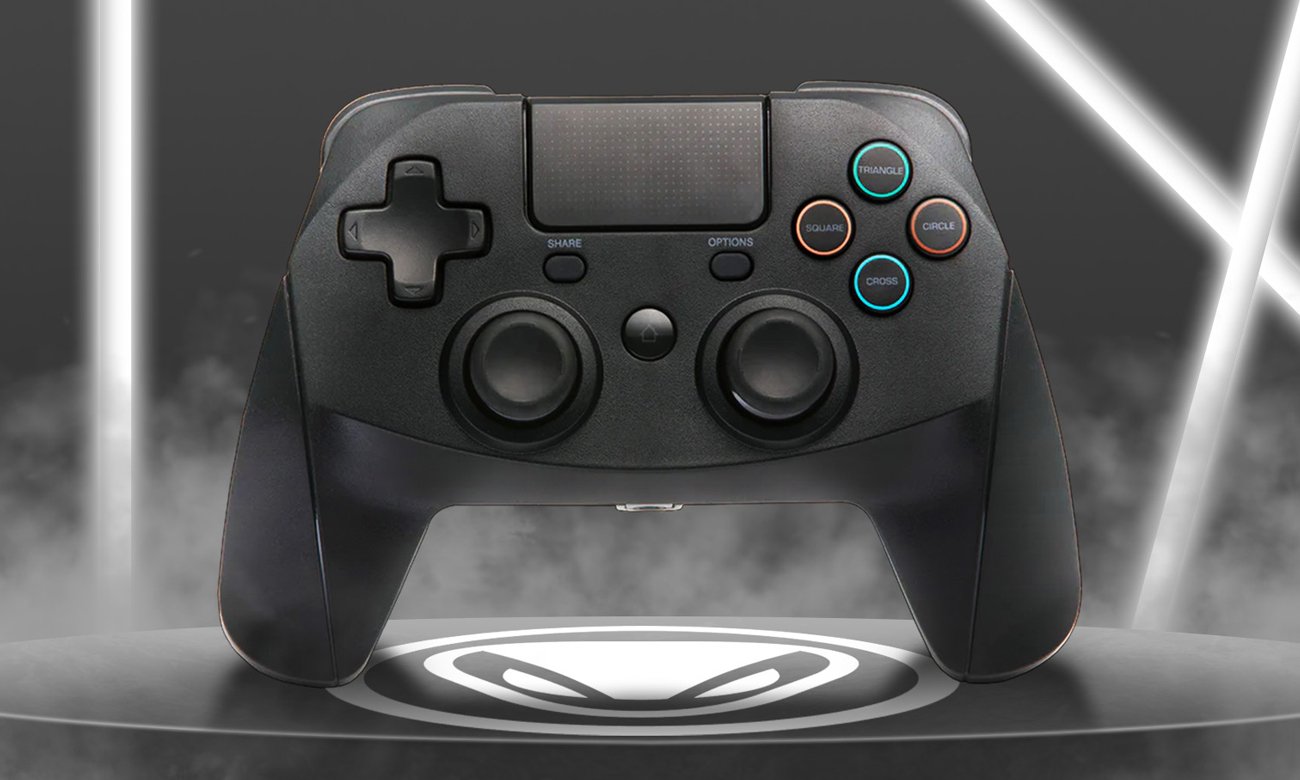 Kontroler Snakebyte Game 4 S Wireless do PS4 Czarny - Grafika z tłem