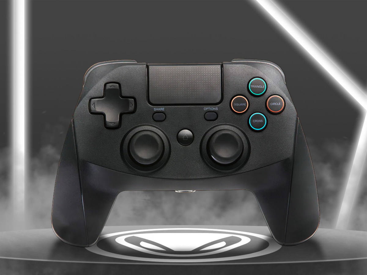 Kontroler Snakebyte Game 4 S Wireless do PS4 Czarny - Grafika z tłem