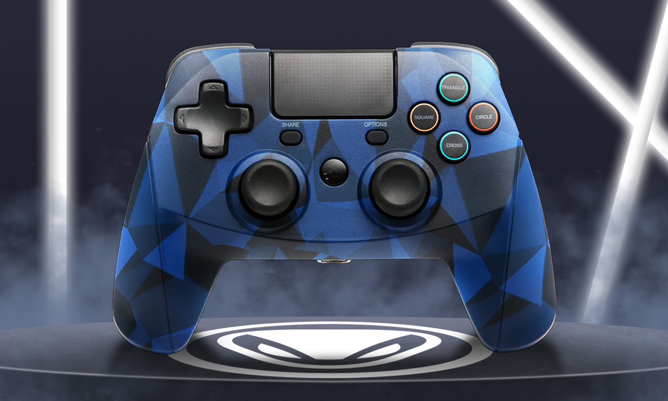 Kontroler Snakebyte Game 4 S Wireless do PS4 Niebieski - Grafika z tłem