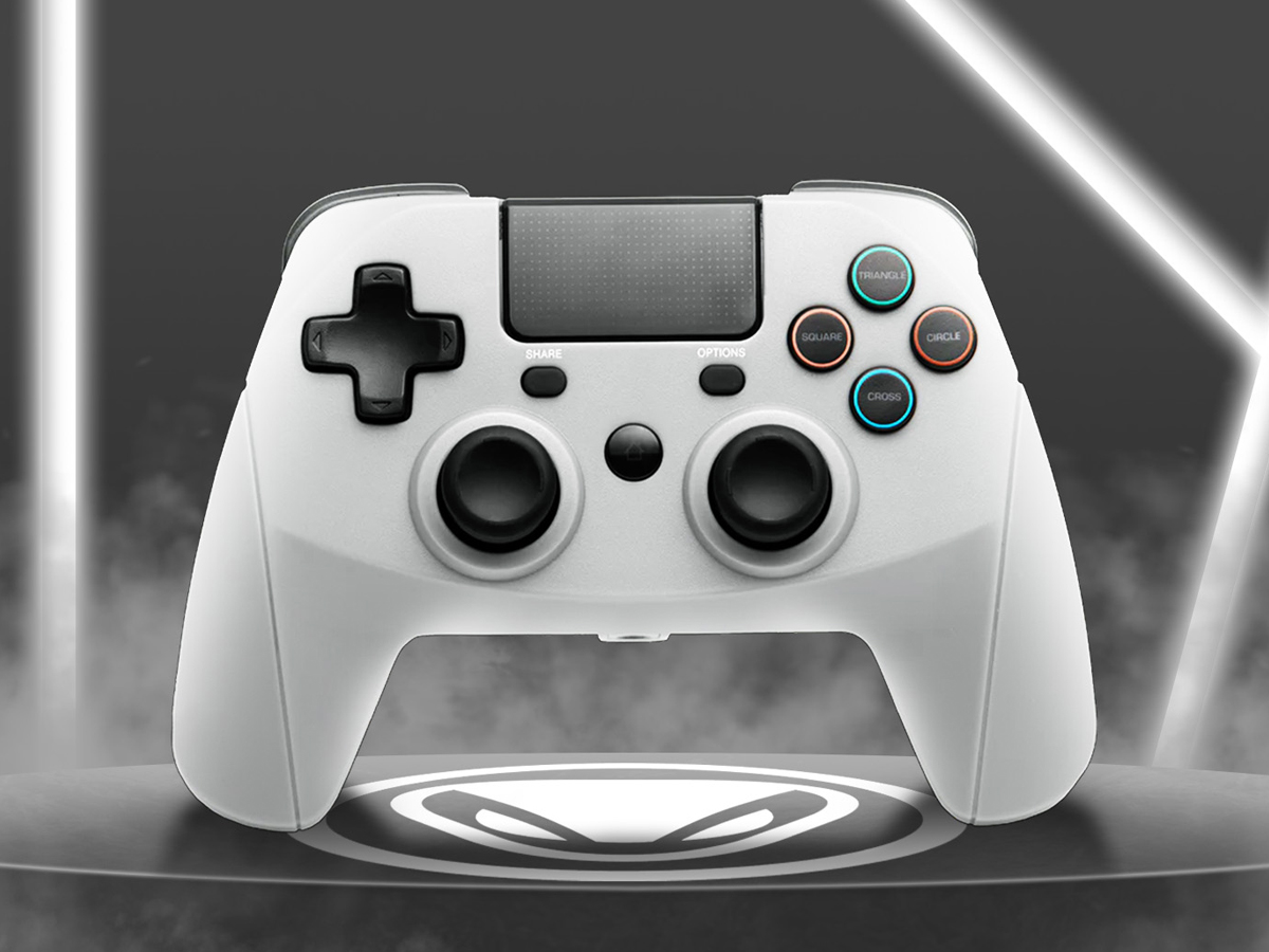 Snakebyte Game 4 S Wireless Controller für PS4 Grau - Hintergrundgrafik