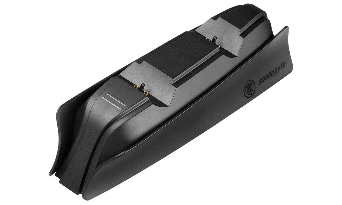Podwójna ładowarka Snakebyte TWIN:CHARGE 5 do PS5 Czarna - Widok ogólny