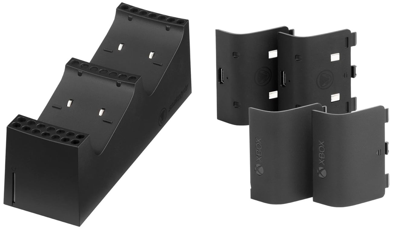 Podwójna ładowarka Snakebyte TWIN:CHARGE SX do Xbox Czarna - Widok ogólny