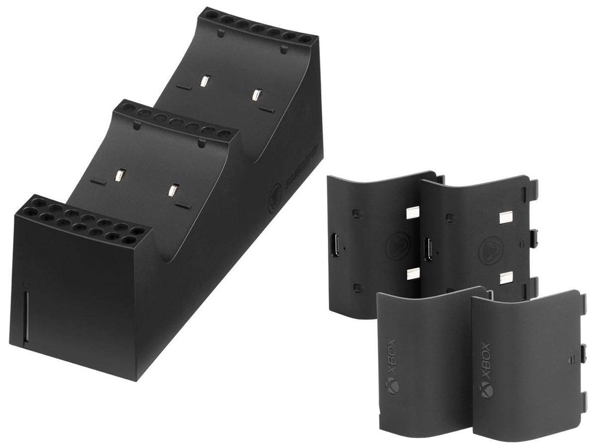 Podwójna ładowarka Snakebyte TWIN:CHARGE SX do Xbox Czarna - Widok ogólny