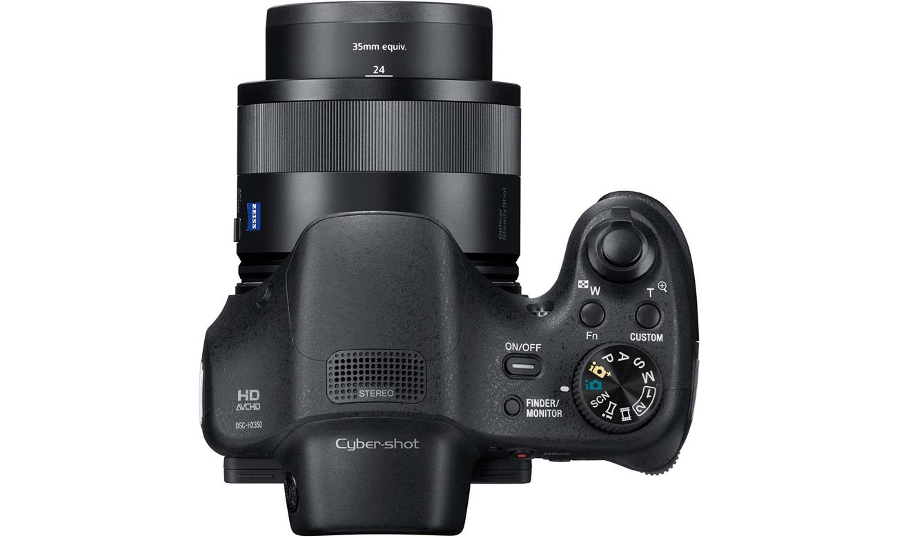 DSC-HX350B Widok Z Góry