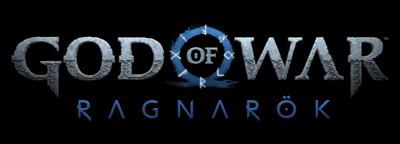 Grafika logotyp z gry God of War Ragnarök