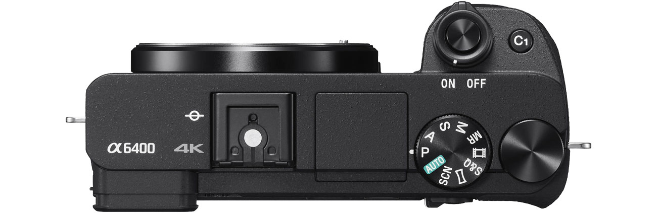 Sony ILCE A6400 - Widok z góry, sterowanie