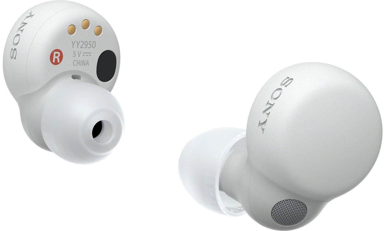 Бездротові навушники Sony LinkBuds S білі - лівий і правий вкладиші