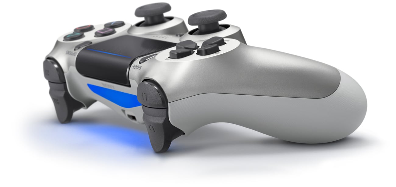Kontroler DualShock 4 srebrny V2 technologie