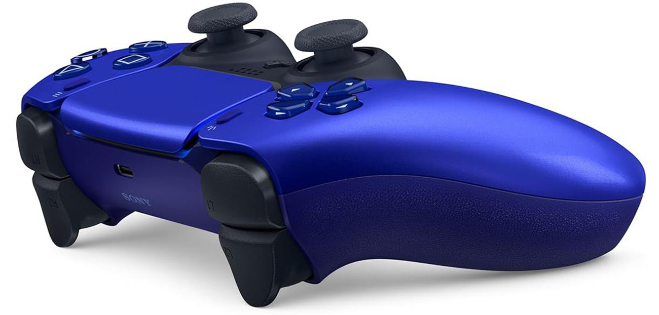 Sony DualSense Controller für PlayStation 5 Cobalt Blue - Draufsicht im Winkel