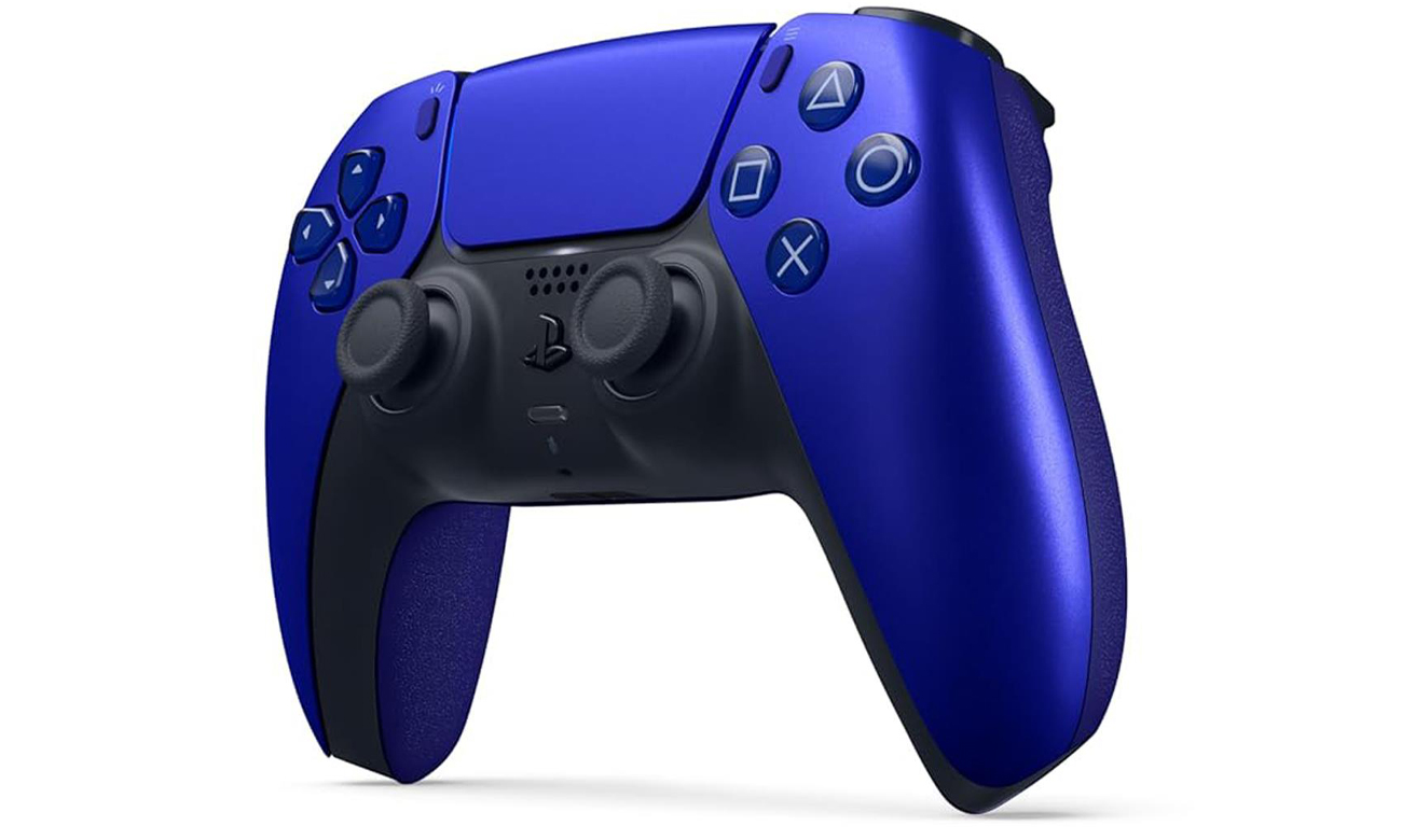 Sony DualSense Controller für PlayStation 5 Cobalt Blue - Vorderansicht im Winkel