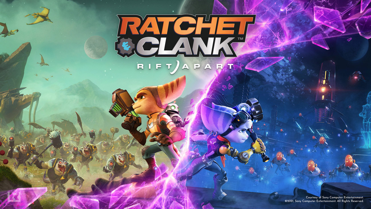 Ілюстрація Keyart від Ratchet & Clank: Rift Apart