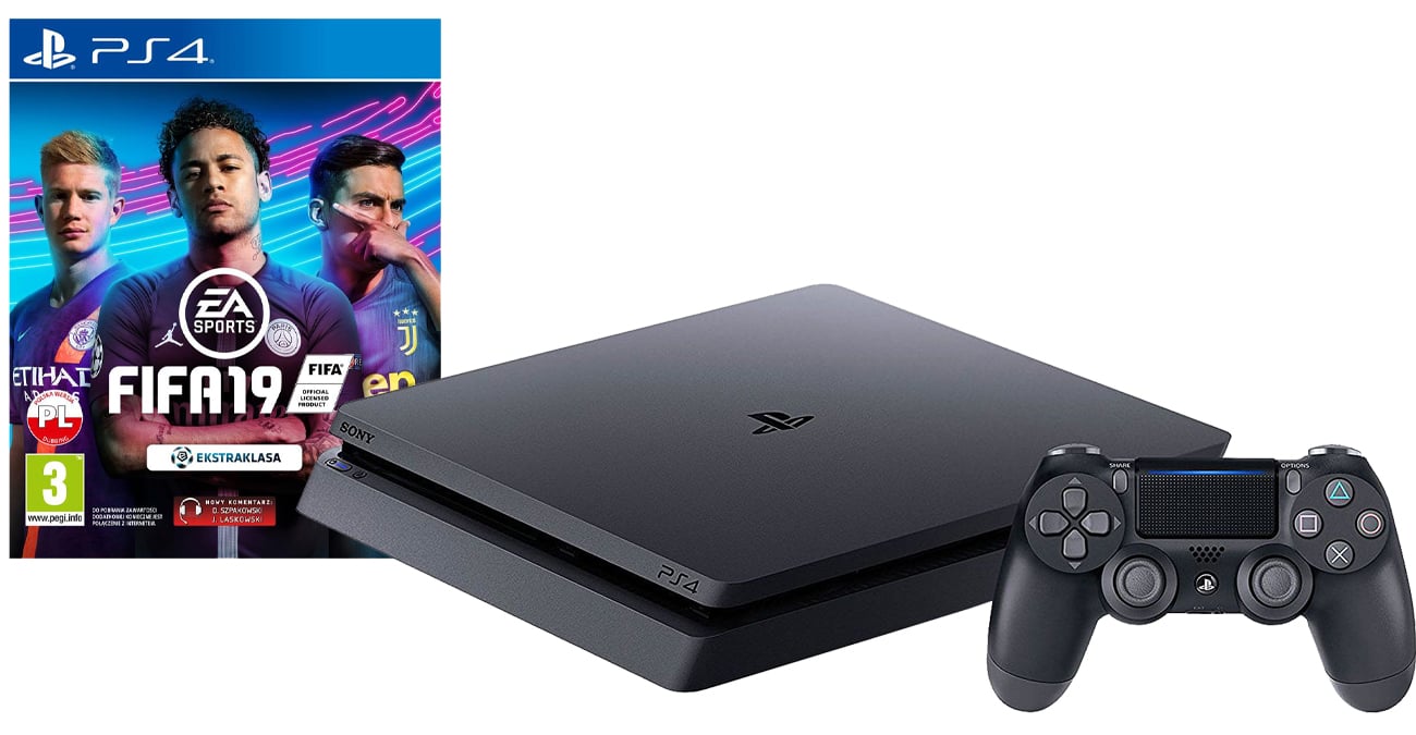 PlayStation 4 w zestawie z grą FIFA 19