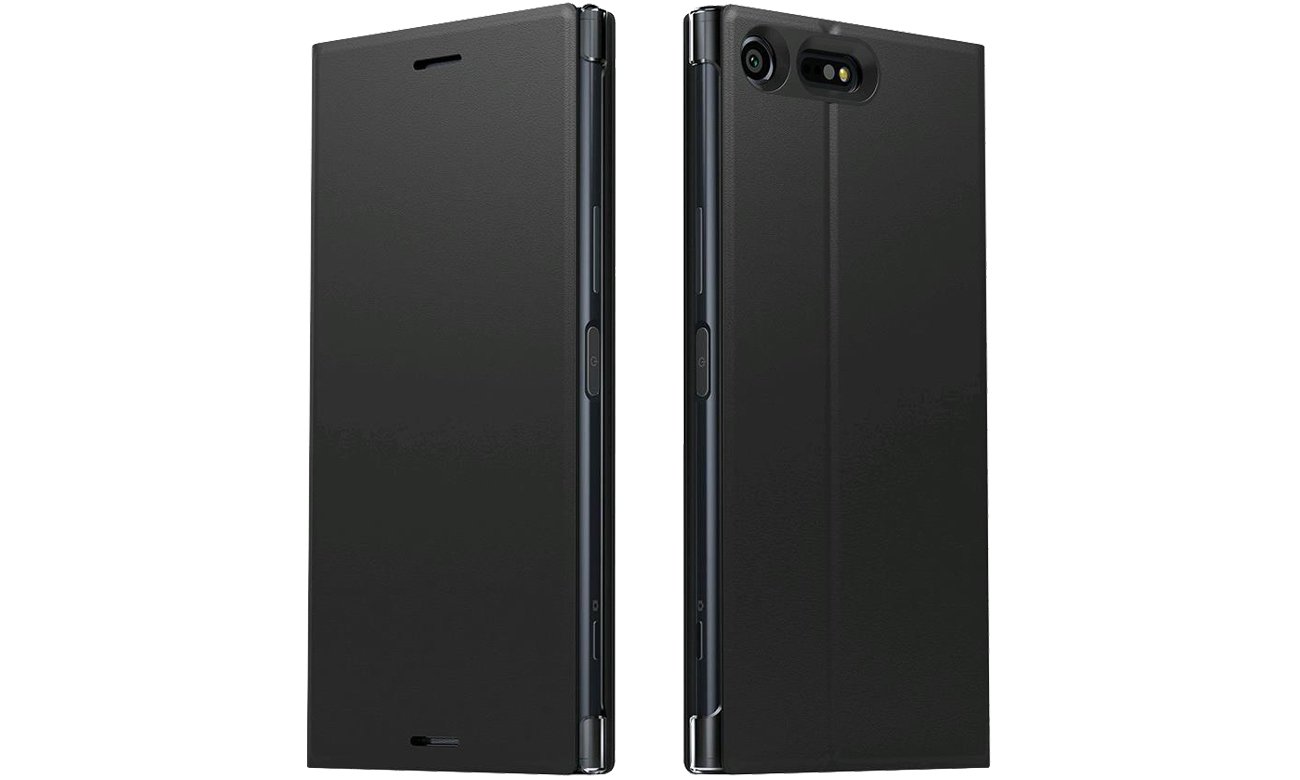Sony Style Flip Cover SCSG10 do Xperia XZ Widok z przodu i z tyłu