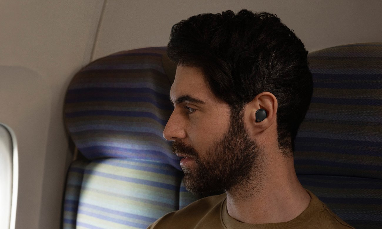 Бездротові навушники Sony WF-1000XM5 чорні – графіка стилю життя