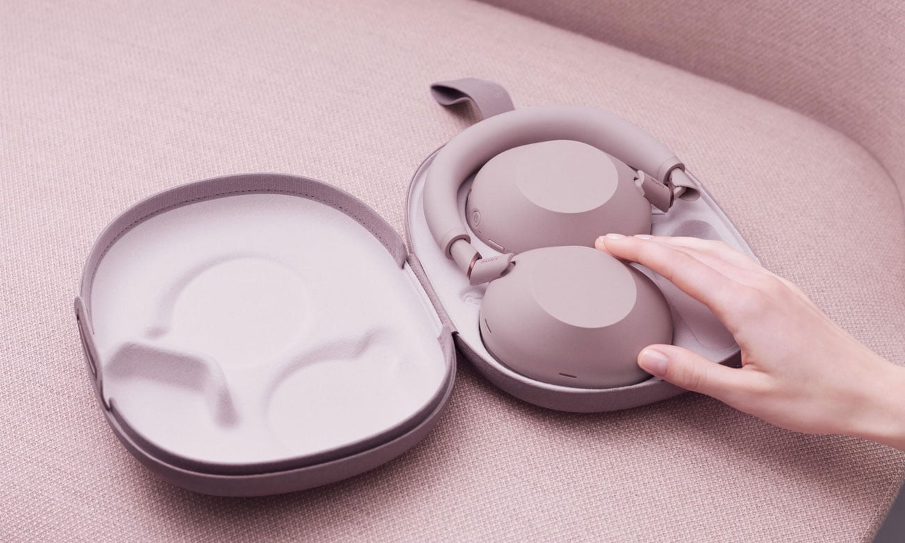 Słuchawki bezprzewodowe Sony WH-1000XM6 Piaskowy róż