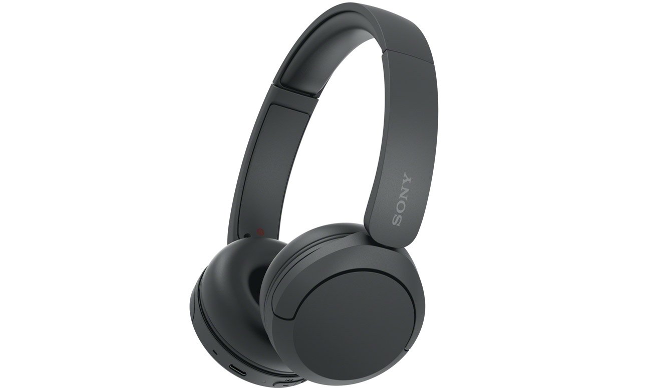 Накладні бездротові навушники Sony WH-CH520 чорні – вид спереду під кутом
