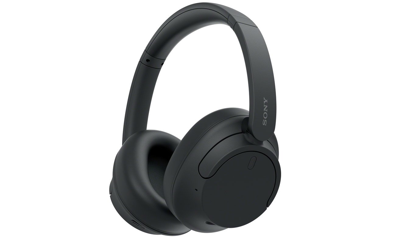 Накладні бездротові навушники Sony WH-CH720N, чорні – кутовий вид спереду