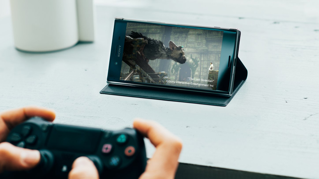 Sony Xperia XZ Premium gra zdalna poprzez PS4