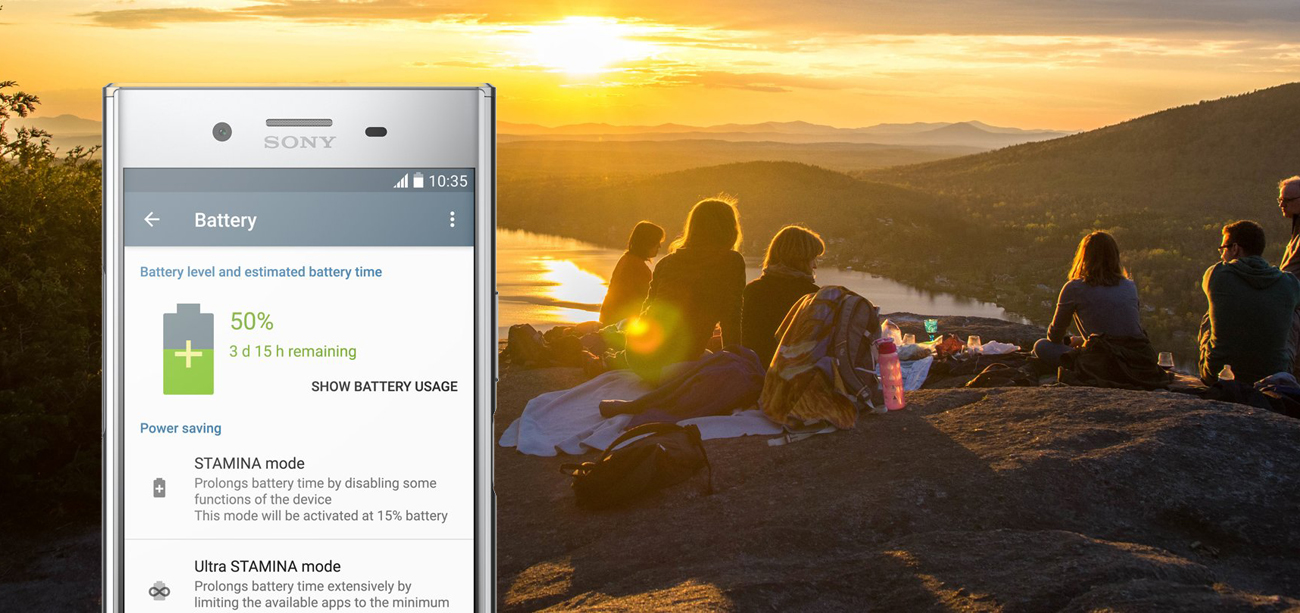 Sony Xperia XZ Premium wydajna bateria szybkie ładowanie