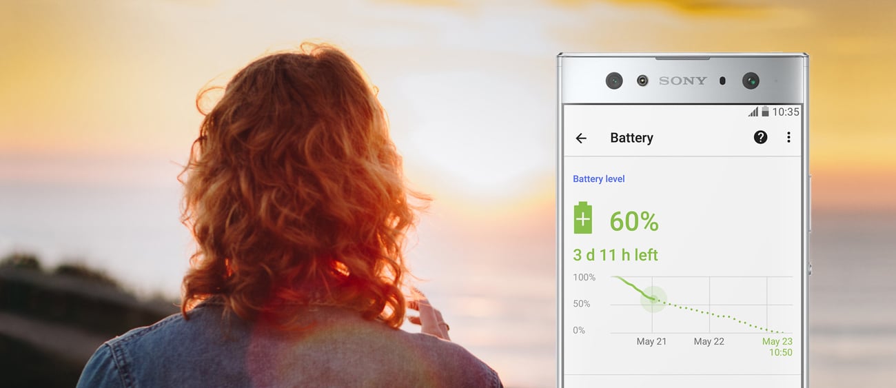 Sony Xperia XA2 Ultra bateria 3580 stamina adaptive charging